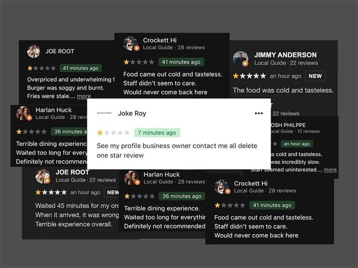 餐厅遭遇敲诈勒索骗局，起因是一系列虚假的谷歌评论1