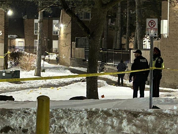 北约克联排住宅区发生枪击案 一名男子重伤送医1