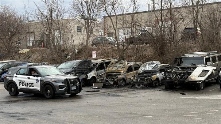 士嘉堡一汽车经销商清晨起火，4辆车受损原因待查 1