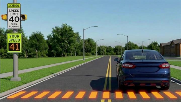 测速摄像头取消后,宾顿市拟引入LED智能人行道应对超速问题2