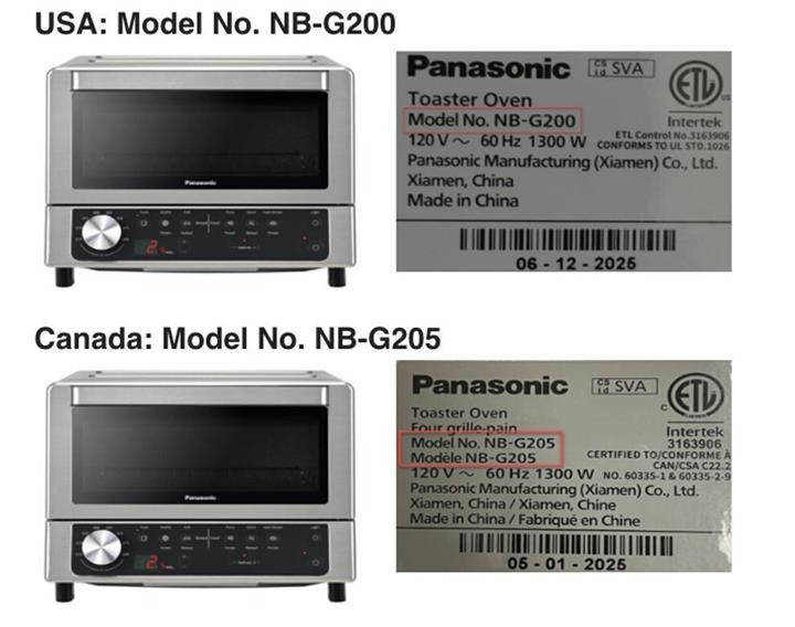 加拿大紧急召回Panasonic烤箱:存在触电风险,消费者可获全额退款2