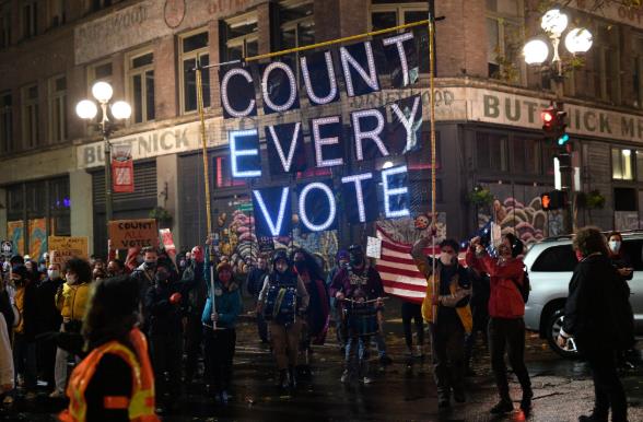 多地爆发示威游行！美国大选得民众票多者未必最后胜出6