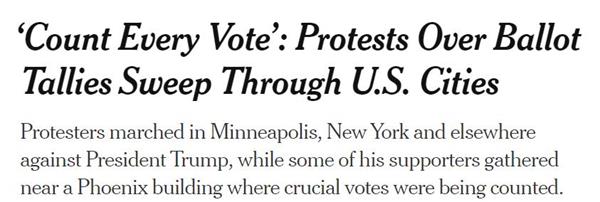 多地爆发示威游行！美国大选得民众票多者未必最后胜出7