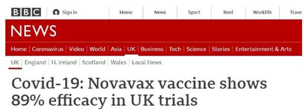 疫苗争夺战升级！美国Novavax疫苗对英国变种新毒株有效3