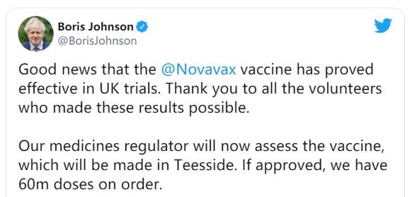 疫苗争夺战升级！美国Novavax疫苗对英国变种新毒株有效5