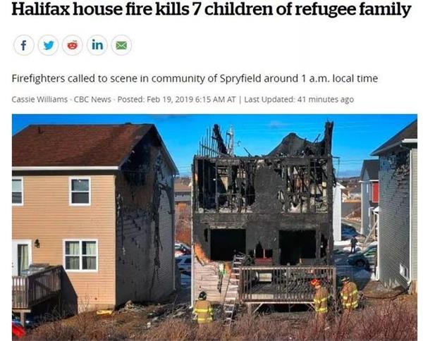 未听到烟雾报警器声音？奥沙瓦百年联排老屋发生火灾5