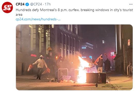 打砸抢烧！反宵禁要自由！蒙特利尔反宵禁抗议暴乱升级始末8