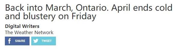 75千米/小时狂风！多伦多地区遭遇一整日狂风+降雪！下周一将迎来暴5