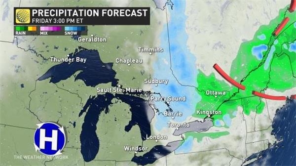 75千米/小时狂风！多伦多地区遭遇一整日狂风+降雪！下周一将迎来暴7
