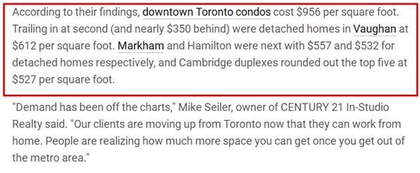 独立屋价格超百万！加拿大哪个城市房屋每平方英尺的价格最高？3