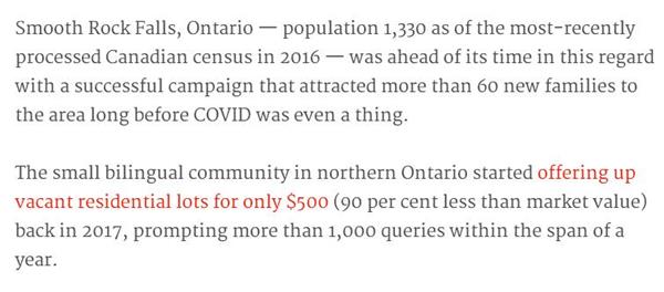 超低价出售土地4年!加拿大这个小镇房价到底经历了什么?3 超低价出售土地4年!加拿大这个小镇房价到底经历了什么?3