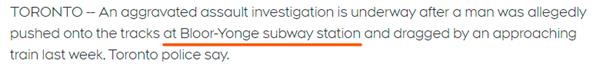 推人落轨！一天5人被捅！平均4小时就有一个受害者！北美地铁犯罪频发3