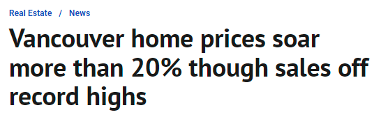 专家分析利弊！3月大温地区房价飙升超20%！大多地区房价销量略有下2