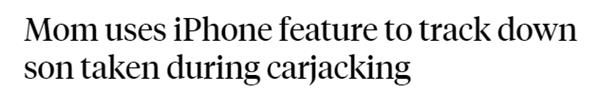 机智！一位美国妈妈用手机这一功能成功追踪到被盗匪劫走的儿子2