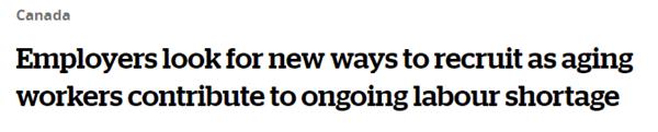 老龄化导致持续劳动力短缺！雇主正在寻找新的招聘方式1