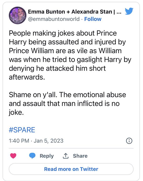 网友炸了！许多人表示震惊，原来哈利被哥哥暴打、父亲虐待？4