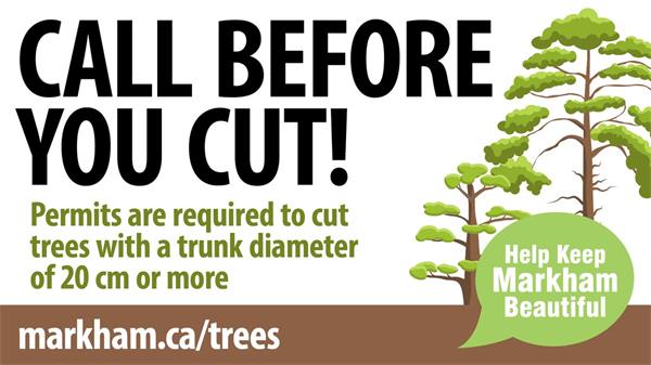 在万锦市修剪自家的树木需要向市府申请许可，无许可将被罚款1