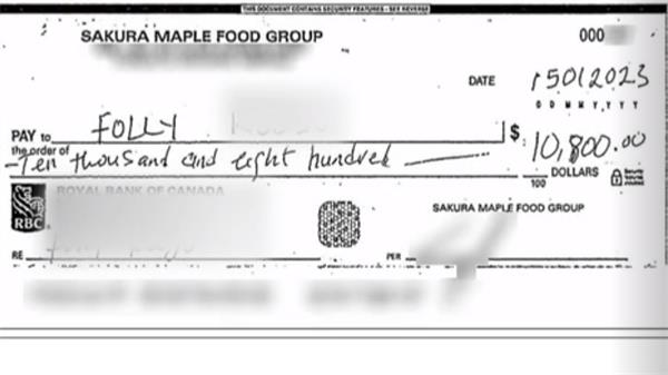 安省企业主在 1 万加元被盗后警告其他人谨防“洗支票”骗局2