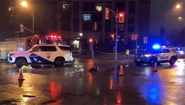 多伦多警方称行人被车辆撞死1