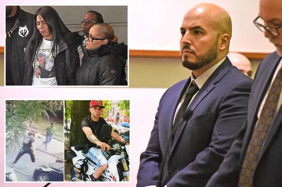 纽约市警官向逃跑的摩托车手投掷冷却器后被控过失杀人罪1