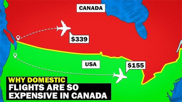 加拿大国内航线机票为何比国际航班更贵？MEI报告揭示关键原因1