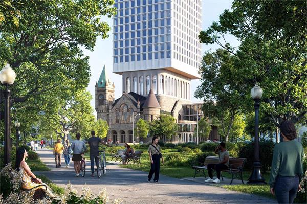 令人惊叹的多伦多古老教堂上的公寓楼,比原计划高了四倍2 令人惊叹的多伦多古老教堂上的公寓楼,比原计划高了四倍2