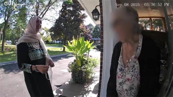 门铃摄像头捕捉到汉密尔顿老年人分心盗窃案嫌疑人1
